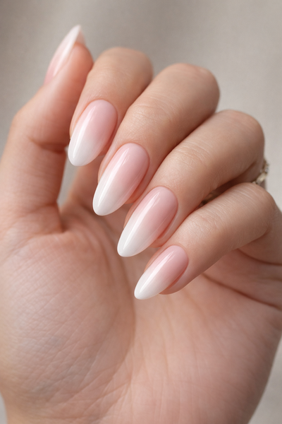 Glossed Muse Blush Aura Press-On NailsSoft Pink Ombre  Premium Soft Gel Salon Look in Minutes
